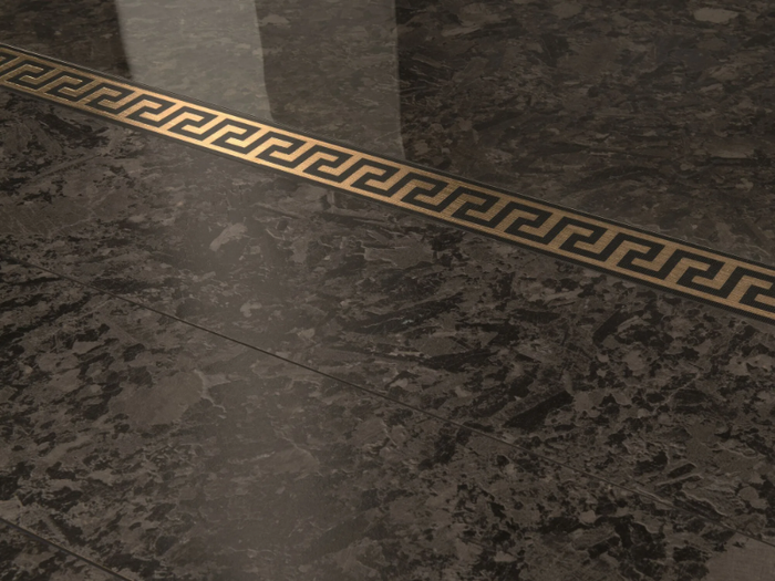 METEORITE NERO - Porcelain stoneware wall/floor tiles _ Versace Ceramics